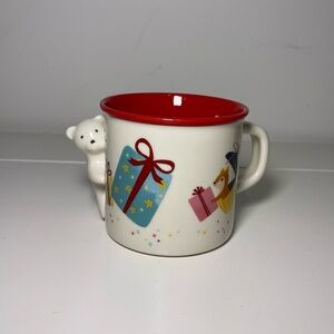 Starbucks Holiday Mug Rare White Red Polar Bear Penguin 12oz Christmas Gift